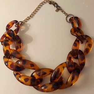 Vintage Tortoiseshell Chunky Necklace